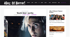 Desktop Screenshot of 40ozofhorror.com