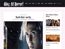 Tablet Screenshot of 40ozofhorror.com